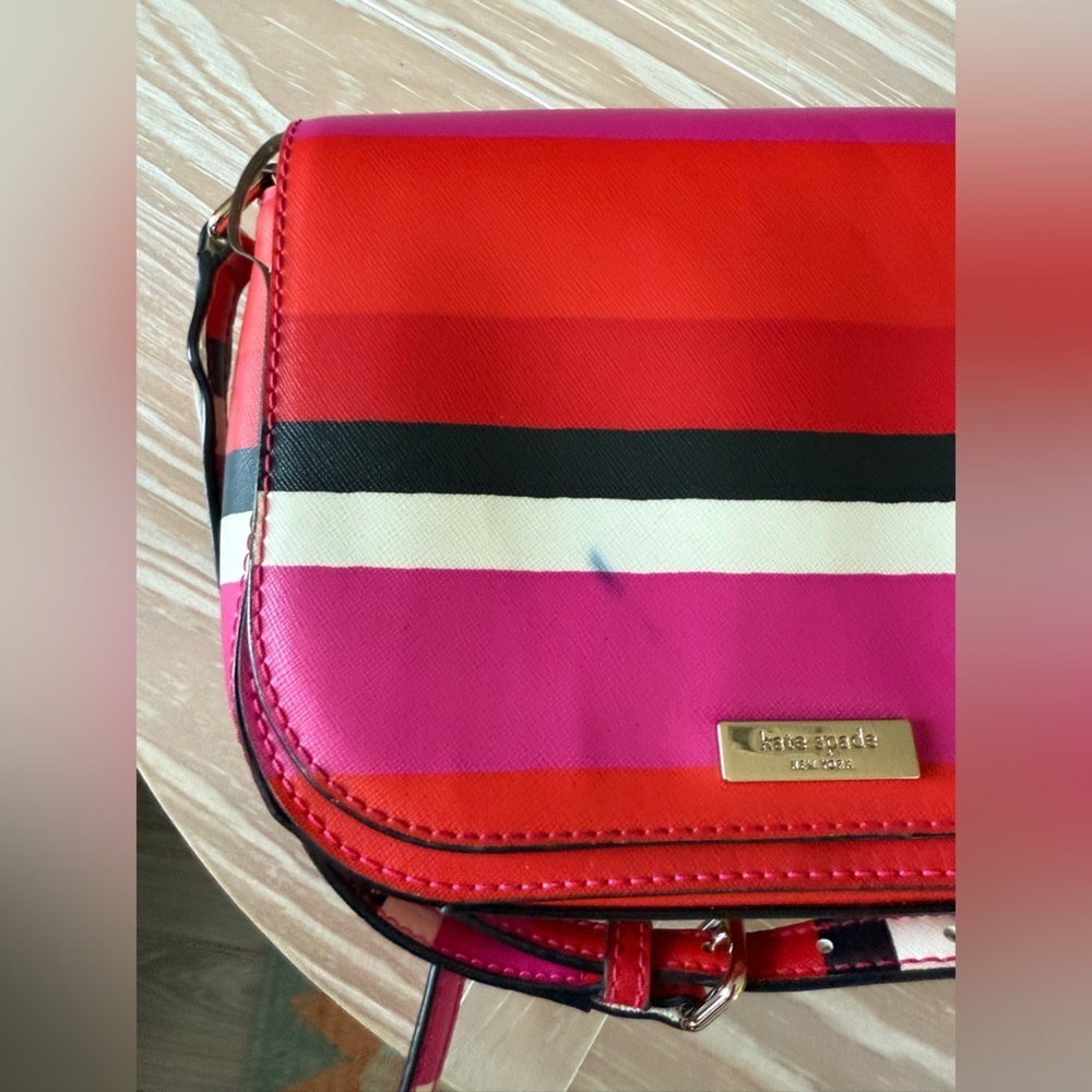 Kate Spade|Limited Edition Stacy Lauren Way Bonita Stripe Crossbody Bag•••As Is* - Picture 5 of 16